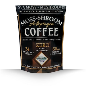 Moss-Shroom Coffee:  Arabica with Sea Moss & Mushroom Blend