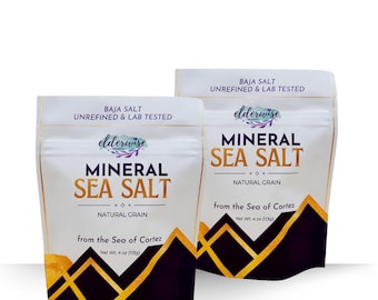 Mineral Sea Salt 2 Pack: Unrefined Baja Salt, Rich in 90+ Minerals