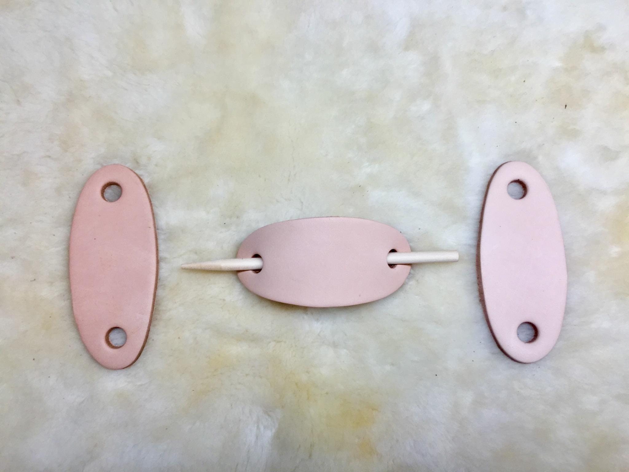 Leather Hair Barrette Blanks Etsy