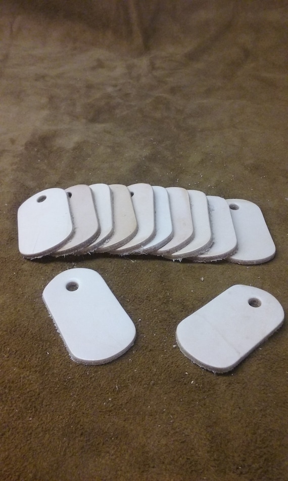 leather dog tag blanks