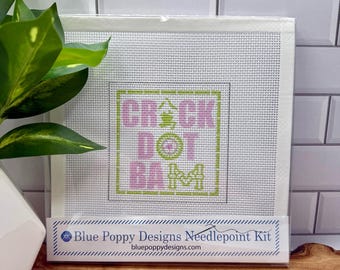 Crack Dot Bam Needlepoint Kit (Mahjong)