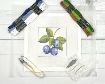 Blueberries Needlepoint Kit