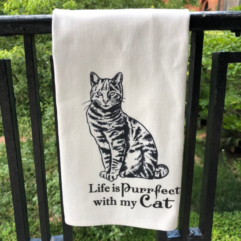 Tabby Cat Kitchen Towel