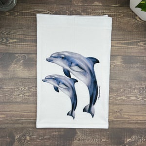 Dolphin Kitchen Towel, by the Artist