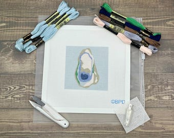 Kit de punto de cruz de ostra