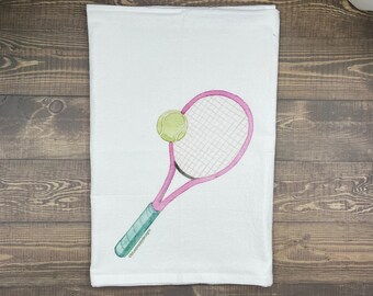 Tennis Kitchen Towel, by the Artist