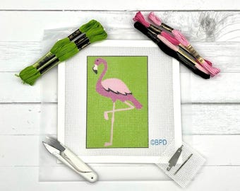 Flamingo Needlepoint Kit