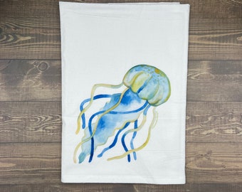Jellyfish Kitchen Towel, by the Artist