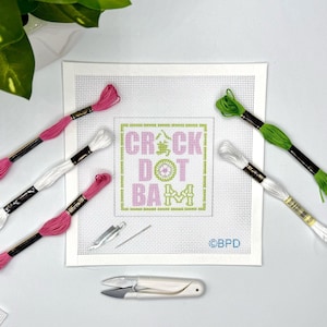 Crack Dot Bam Needlepoint Kit (Mahjong)