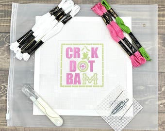 Mahjong Crak Dot Bam (Design #2) Needlepoint Kit