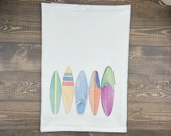 Surfboard Kitchen Towel, by the Artist