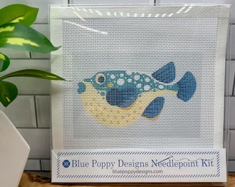 Pufferfish Needlepoint Kit