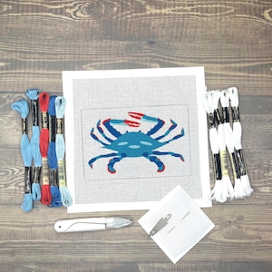 Blue Crab Needlepoint Kit