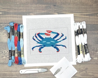 Blue Crab Needlepoint Kit