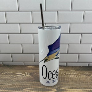 Sailfish 20 oz Tumbler - Customize it with your town