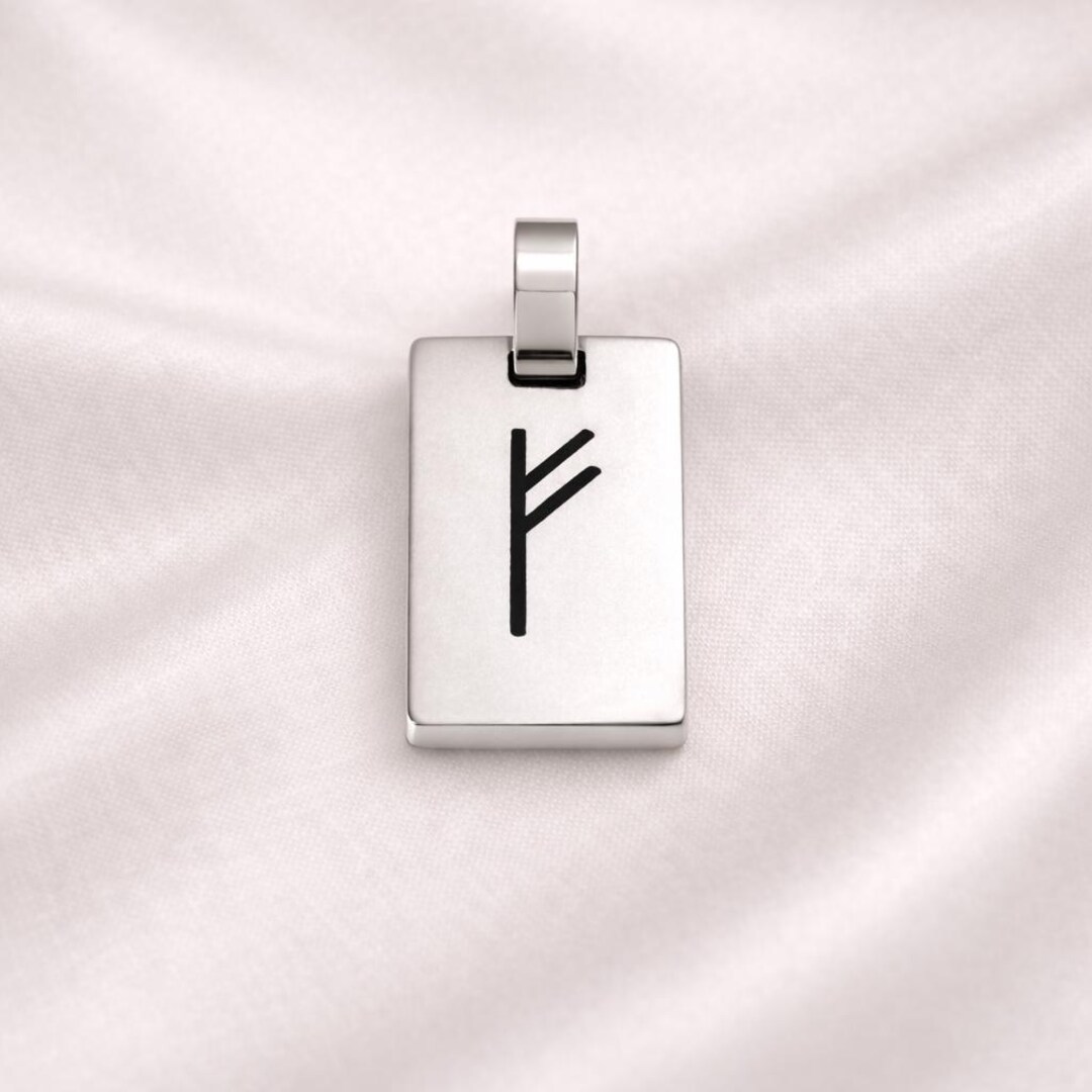 Protection Rune Necklace Viking Protection Rune Charm, Unisex Norse Symbol Necklace in Silver ...