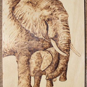 Mother Love - Pyrography