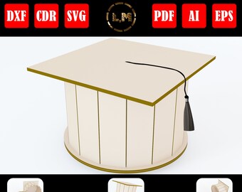Download Graduation Cap Box Etsy