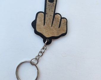 Middle Finger Keychain