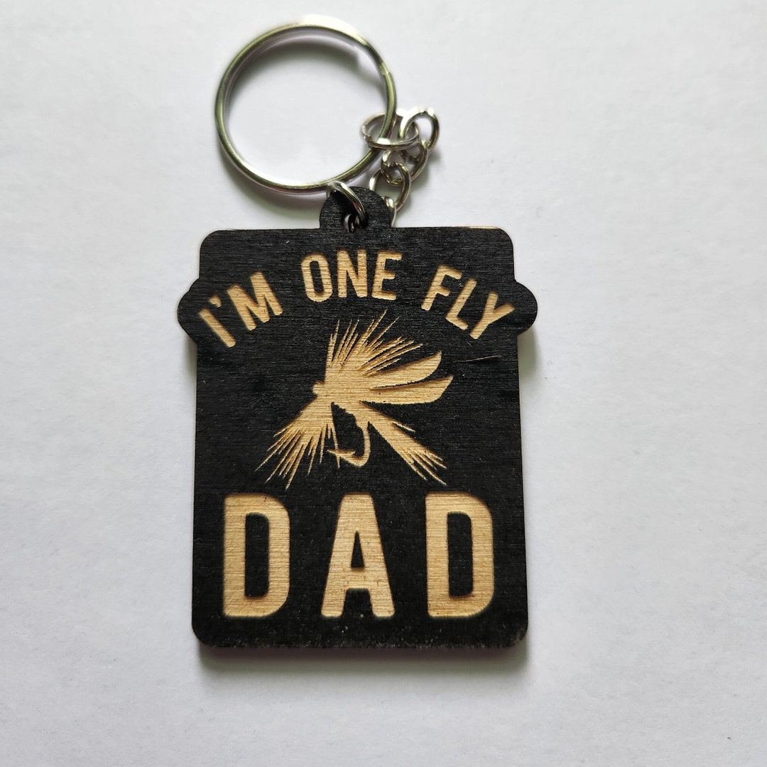 Silly Fish Keychain Funny Fishing Keychains - Etsy