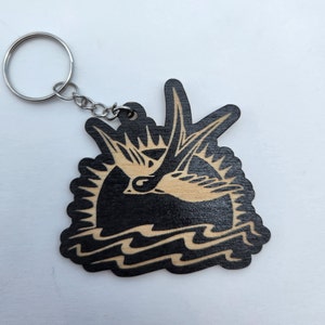 PoC Sparrow Tattoo Inspired Keychain