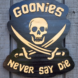 Goonies Never Say Die Wall Sign
