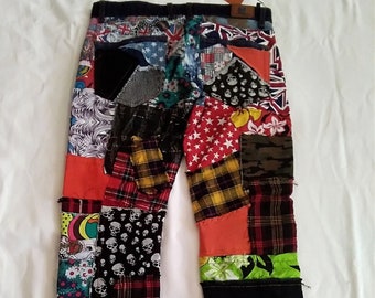 Patchwork Jeans - Etsy
