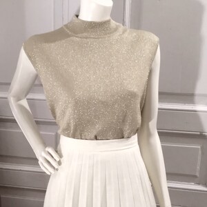 Gold glitter turtleneck hotsell