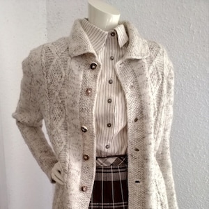 90er jahre dicke strickjacke, strickjacke, strickjacke, winterjacke, garderobe aus Wolle