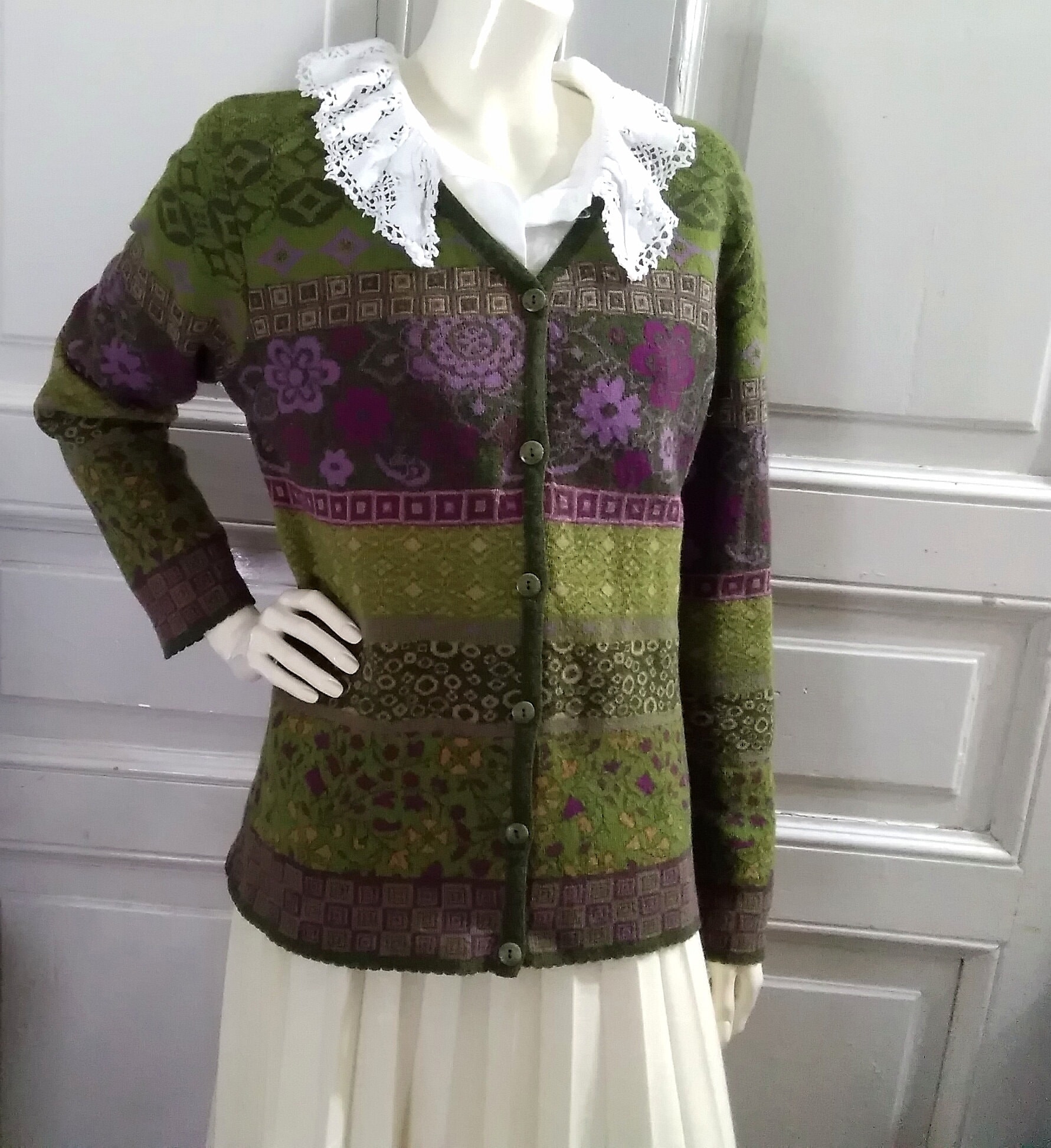 Tapestry sweater victorian edwardian style print baroque Etsy