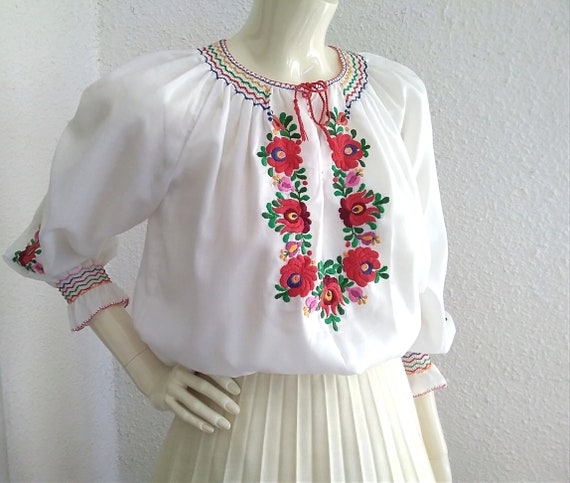 folk-embroidered hungarian blouses