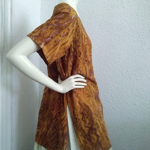 80s mustard blouse