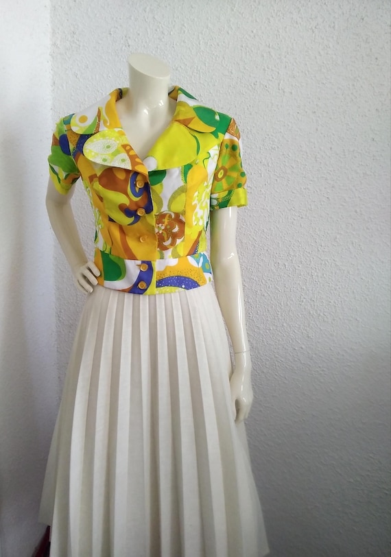 60s mod jacket groovy jacket/blouse spring summer… - image 8