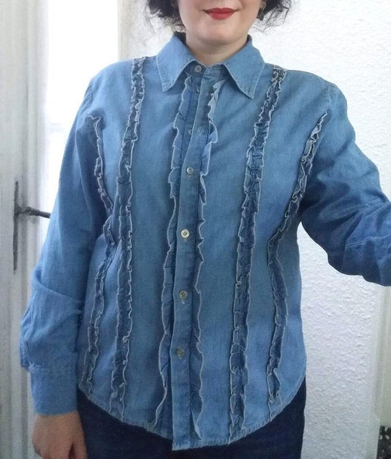 Jeans Shirt From '80 Brand Name Canda 