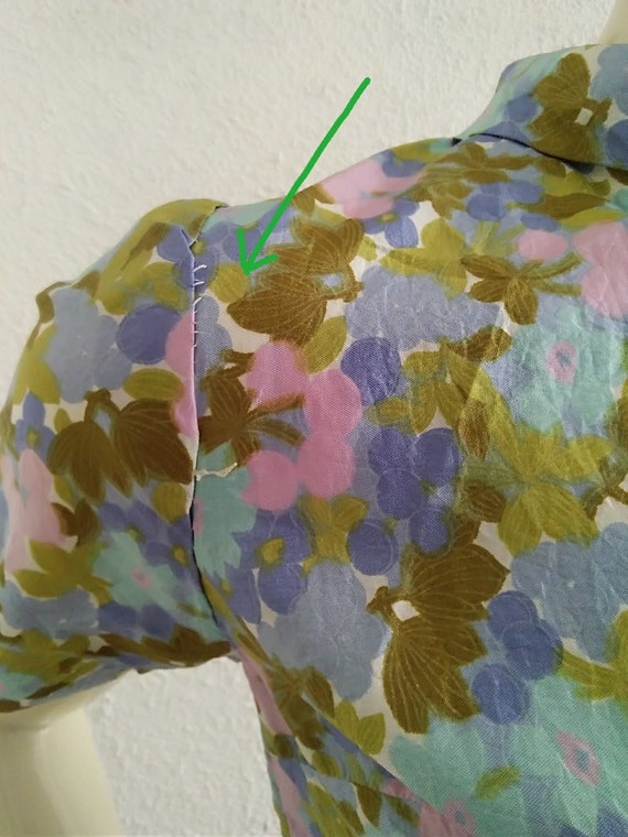 60s mod blouse pure silk blouse pastel spring blo… - image 3