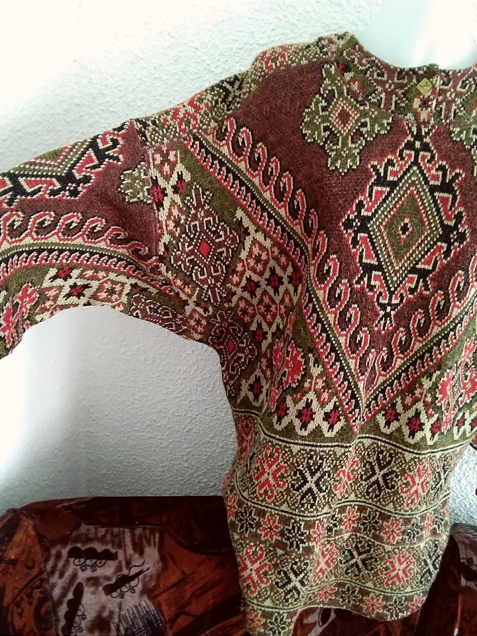 Tapestry sweater victorian edwardian style print baroque Etsy