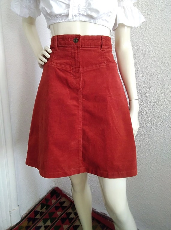 70s top corduroy skirt