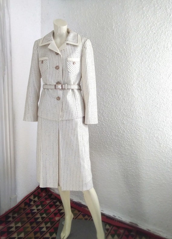 70s does 40s-50s wool suit MarCona Exclusiv suit … - image 3