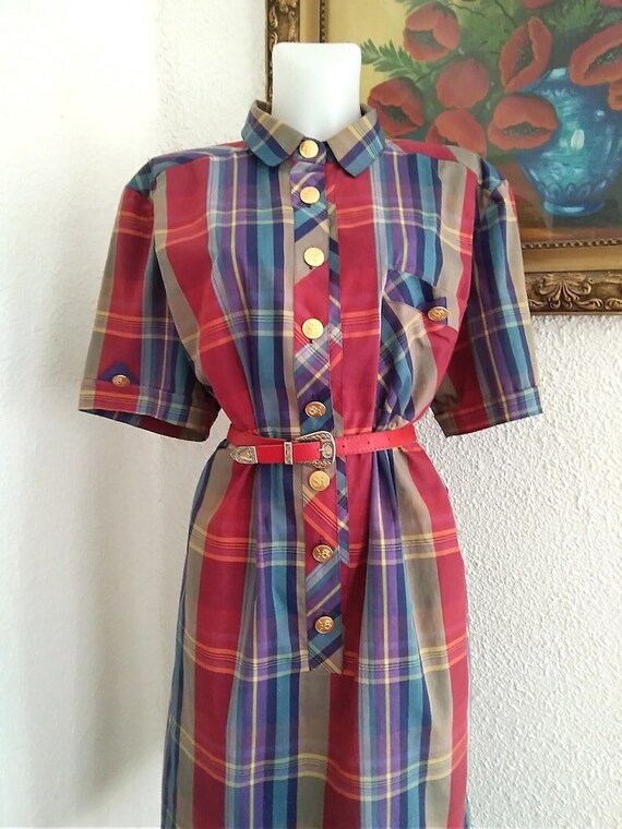● PENFIELD ● Vintage Check Shirt Dress burberry-vintage-check-cotton-