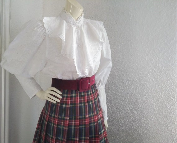 80s austrian blouse victorian edwardian style blo… - image 7