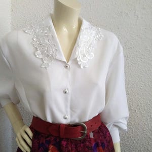 lace collar blouse