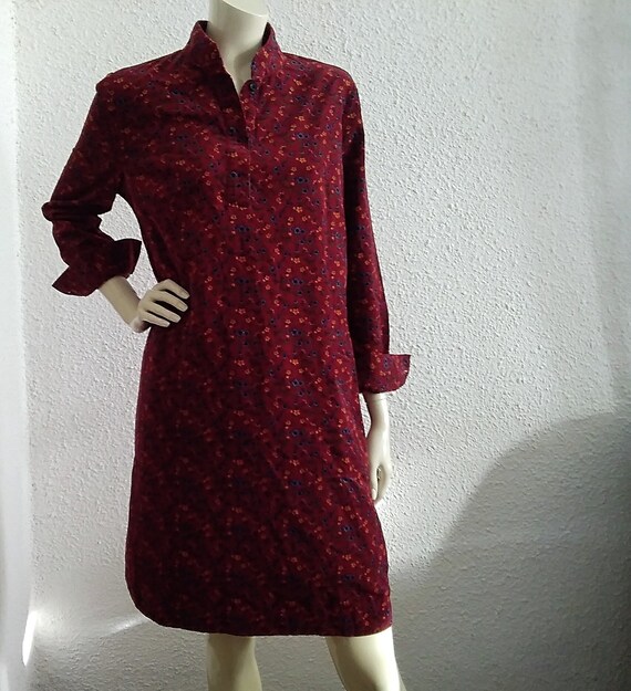 90s Shirt Dress Corduroy Cotton Shirt 
