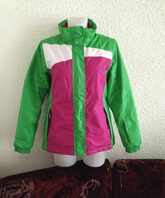 Color Ski Jacket Colorful Acid Green - Etsy