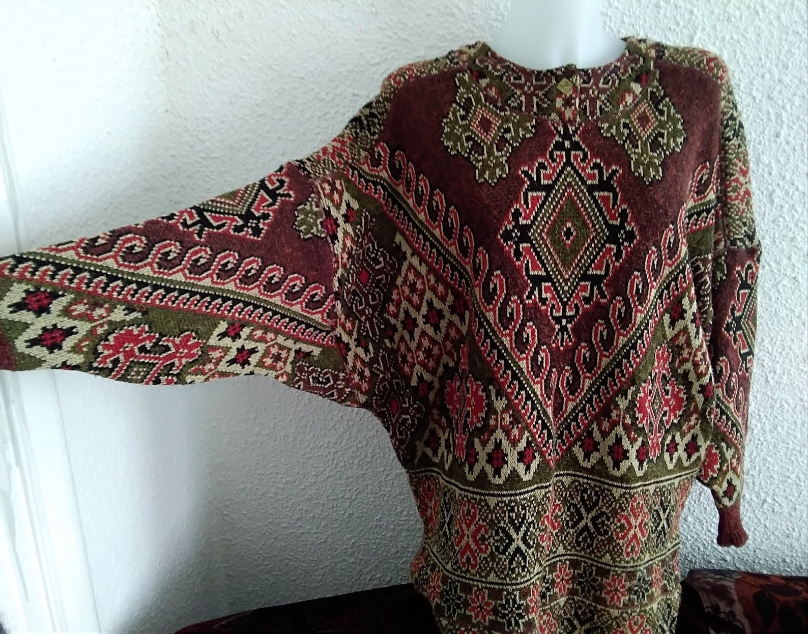 Tapestry sweater victorian edwardian style print baroque Etsy
