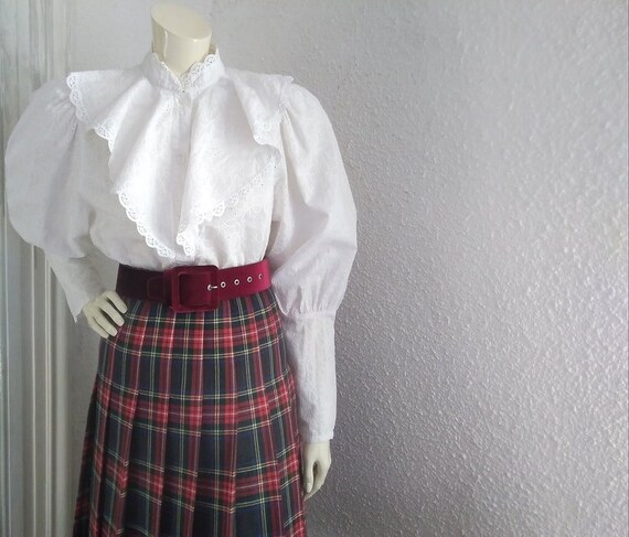 80s austrian blouse victorian edwardian style blo… - image 2