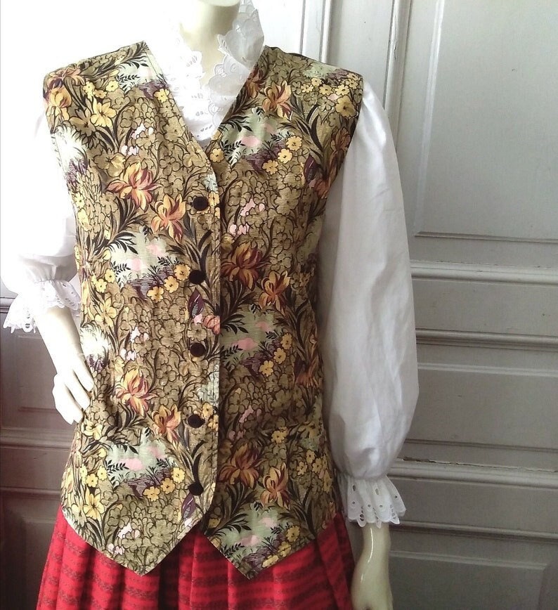 Men's Women Sequin V-Neck Vest Vintage Retro Disco Waistcoat