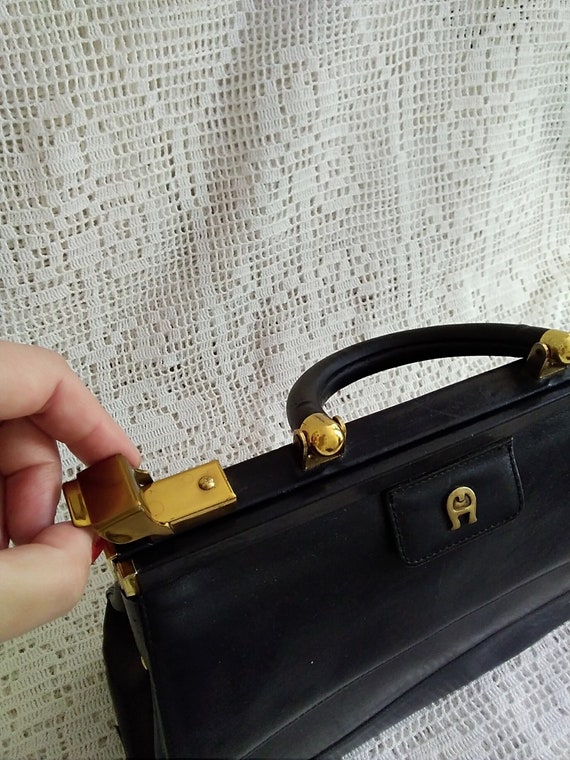 50s-60s ETIENNE AIGNER Handbag Minimalist Elegant Leather - Etsy