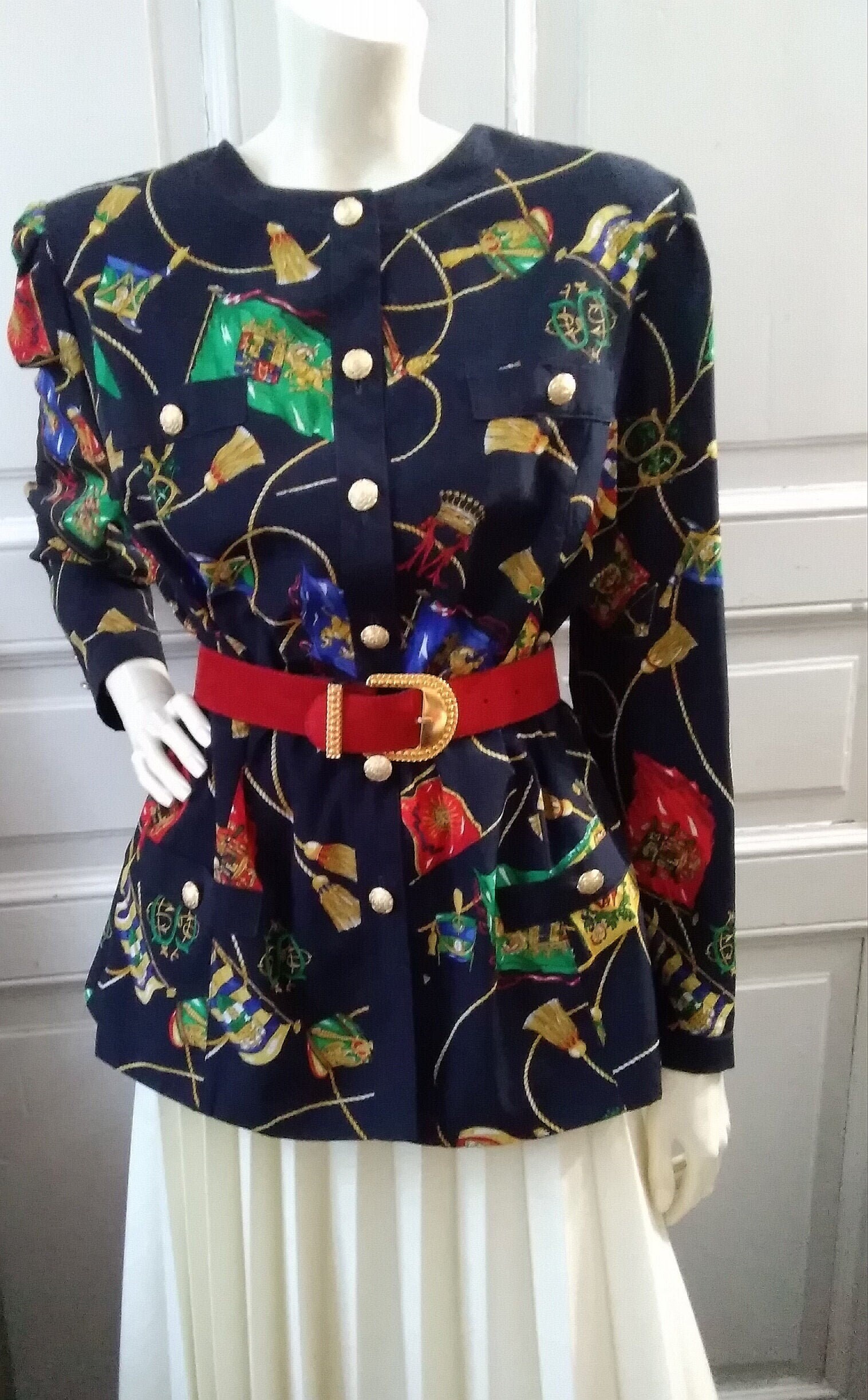 blazer with tassels