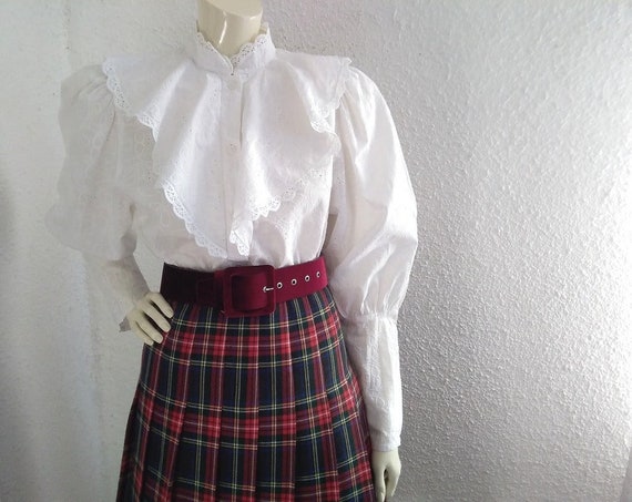 80s austrian blouse victorian edwardian style blo… - image 5