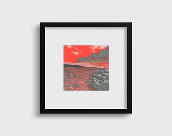 Art print illustratie uit de Voyaginaire serie "Lady Elliot Island 01"